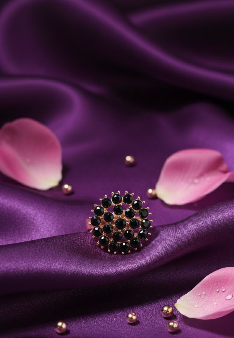 Avnee's Adjustable Radiant Bloom Statement Ring