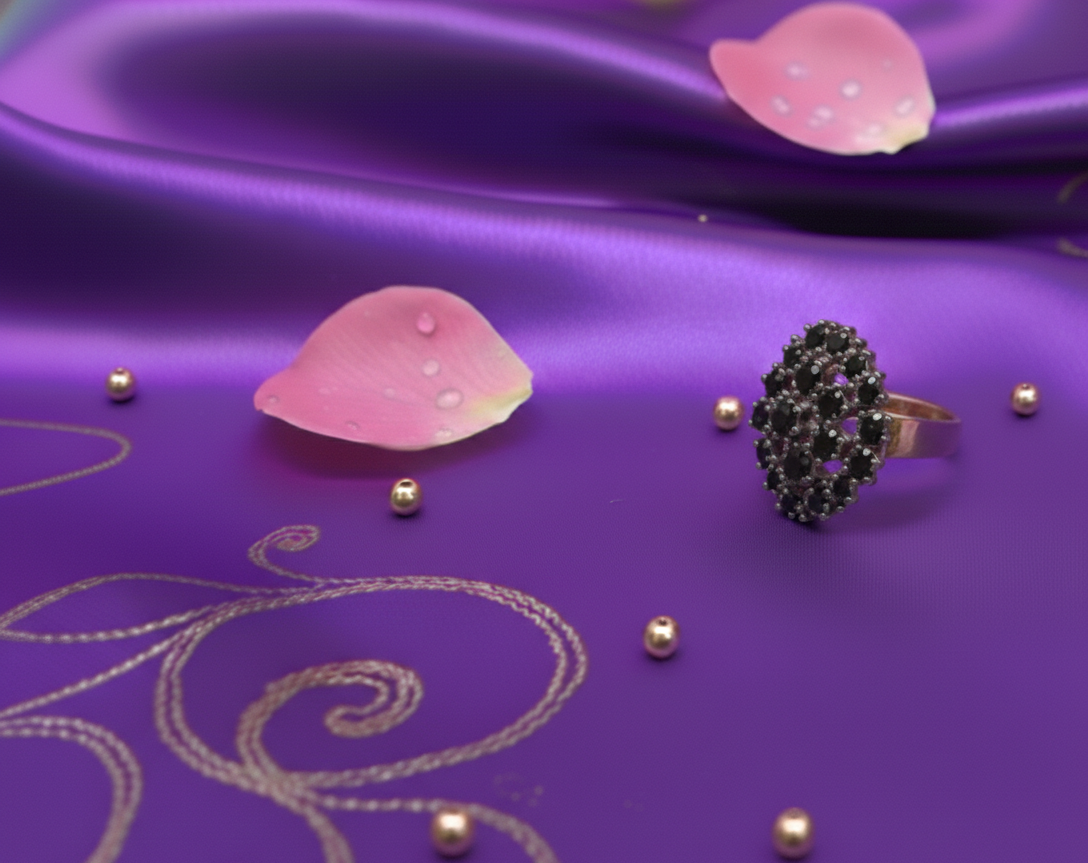 Avnee's Adjustable Radiant Bloom Statement Ring