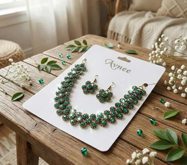 Avnee's Viraasat Floral Necklace Set