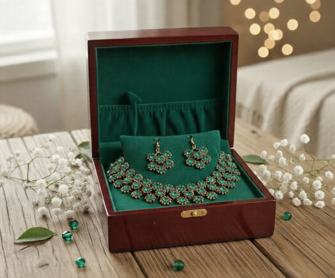 Avnee's Viraasat Floral Necklace Set